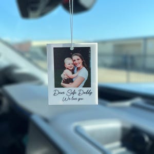 Custom Photo Car Ornament | Hanging Car Charms | Rear View Mirror Charm | Gift For Her | Gift For Him | Valentine&#39;s Day Gift |Birthday Gift