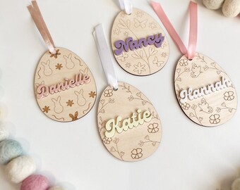 Personalized Easter Basket Tag | Easter Tag | Easter Tag | Easter Basket Bag Tag | Basket Tag For Easter | Acrylic Name