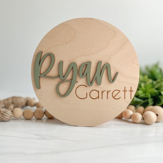 Baby Name Announcement Sign | Baby Name Sign For Hospital | Baby Name Reveal | Personalized Baby Name Sign | Sign For Crib | Baby Name Sign