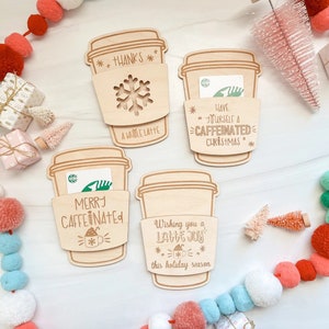 Christmas Gift Card Holder | Teacher Gifts | Gifts For A Teachers | Gifts For Friends | Coffee Gift Card Holder | Holiday Gift Card Holder