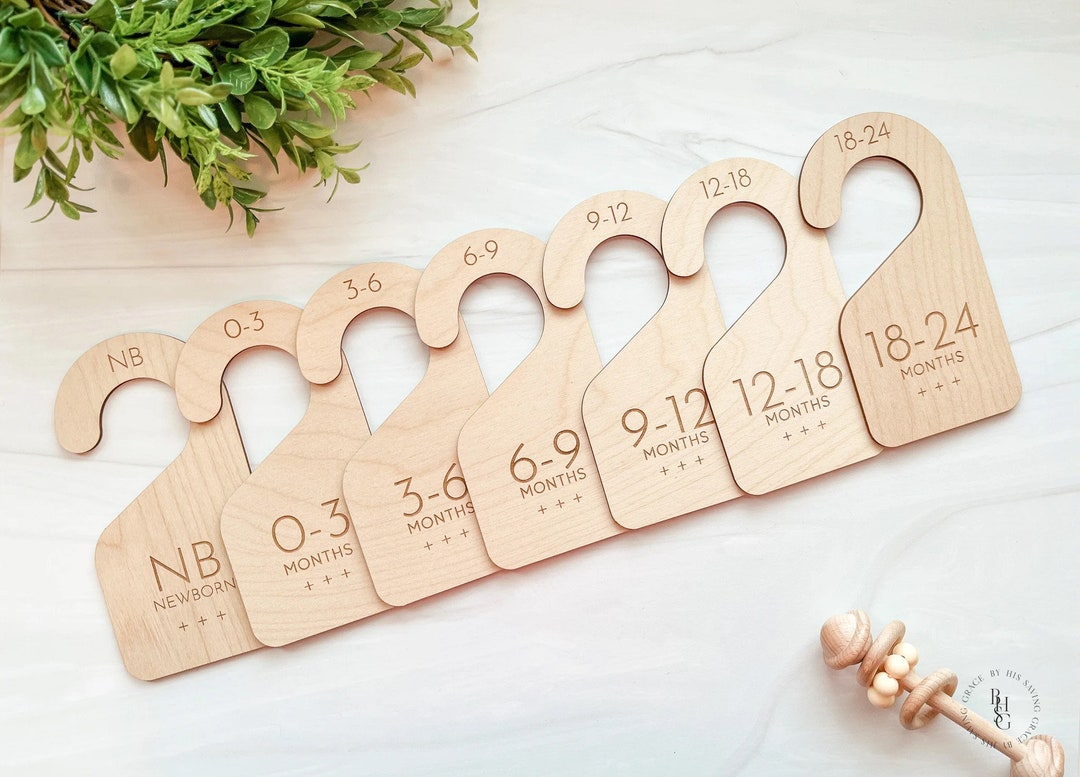 Modern Baby Closet Dividers Wooden Closet Dividers Baby Clothes Size