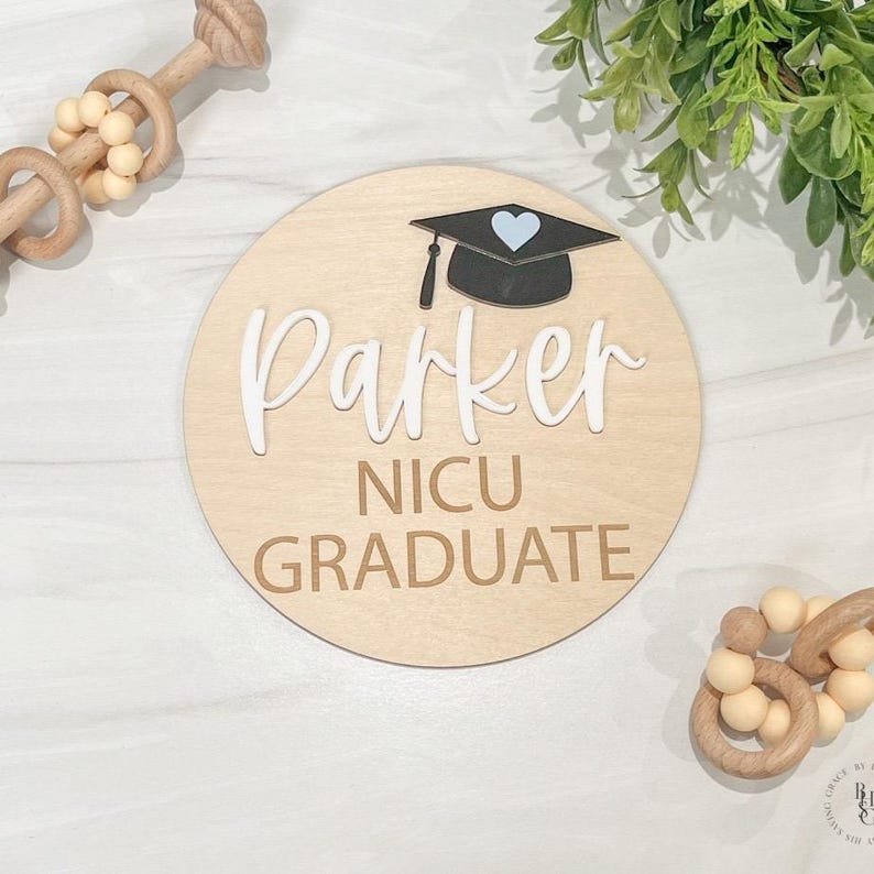 Nicu Grad Sign Personalized NICU Graduate Sign | Personalized Baby Nameplate | NICU ...