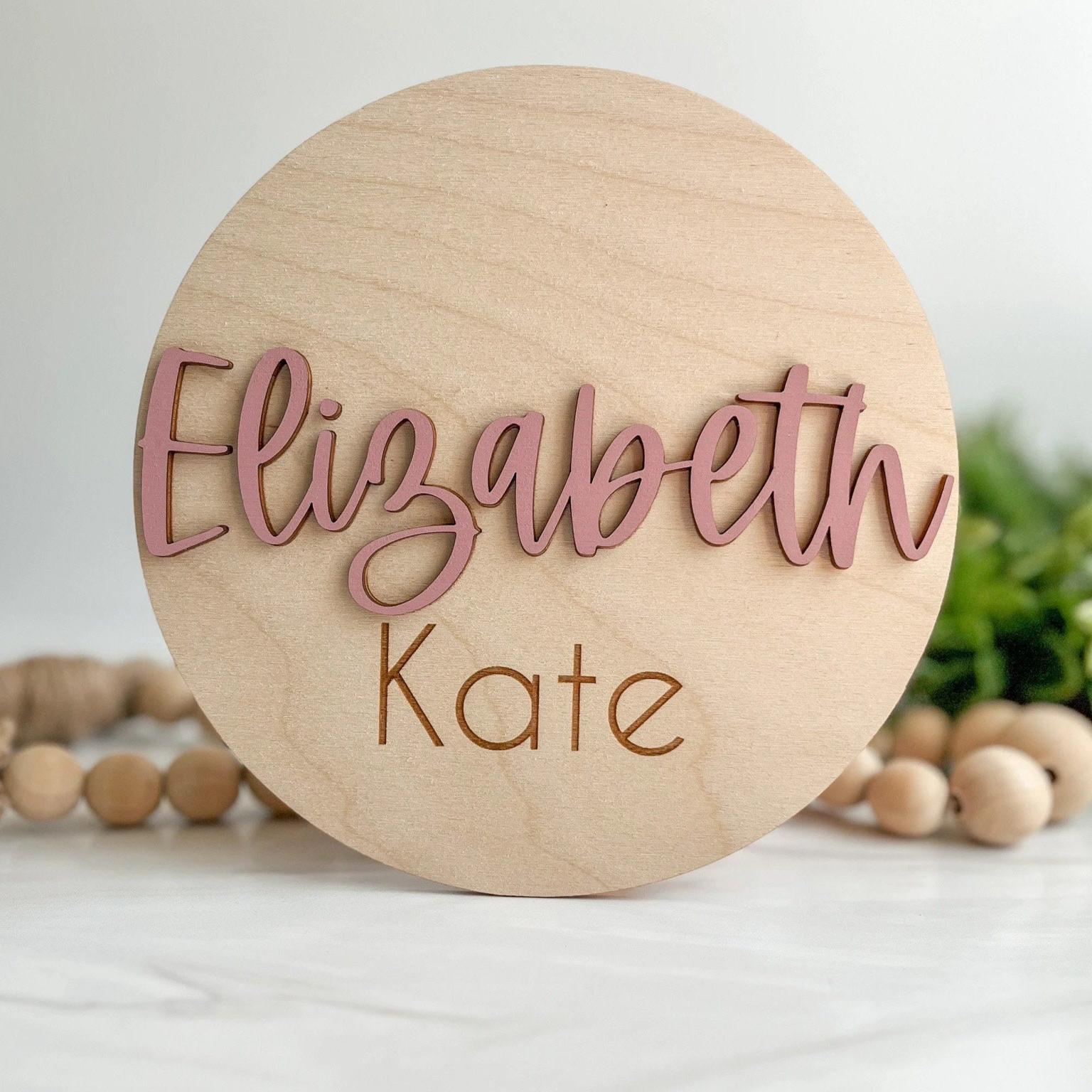 Spanish Baby Announcement Sign With Birth Stats | Matching Name Plate ...