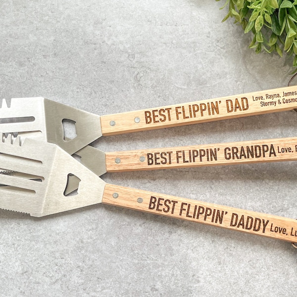 Best Flippin' Dad Spatula | Gift For Dad | Father's Day Gift | Christmas Gift For Dad | Gift For Grandpa | Valentine's Day Gift For Him