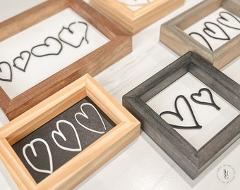 3D Hand-Drawn Heart Sign | Custom Hand-Drawn Sign | Custom Sign | Your Drawing On A Sign | Gift For Loved One | Personalized Gift