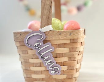 Personalized Easter Basket Tag | Wooden Easter Tag | Easter Basket Bag Tag | Easter Tag For Basket | Basket Tag For Easter | Gift Tag