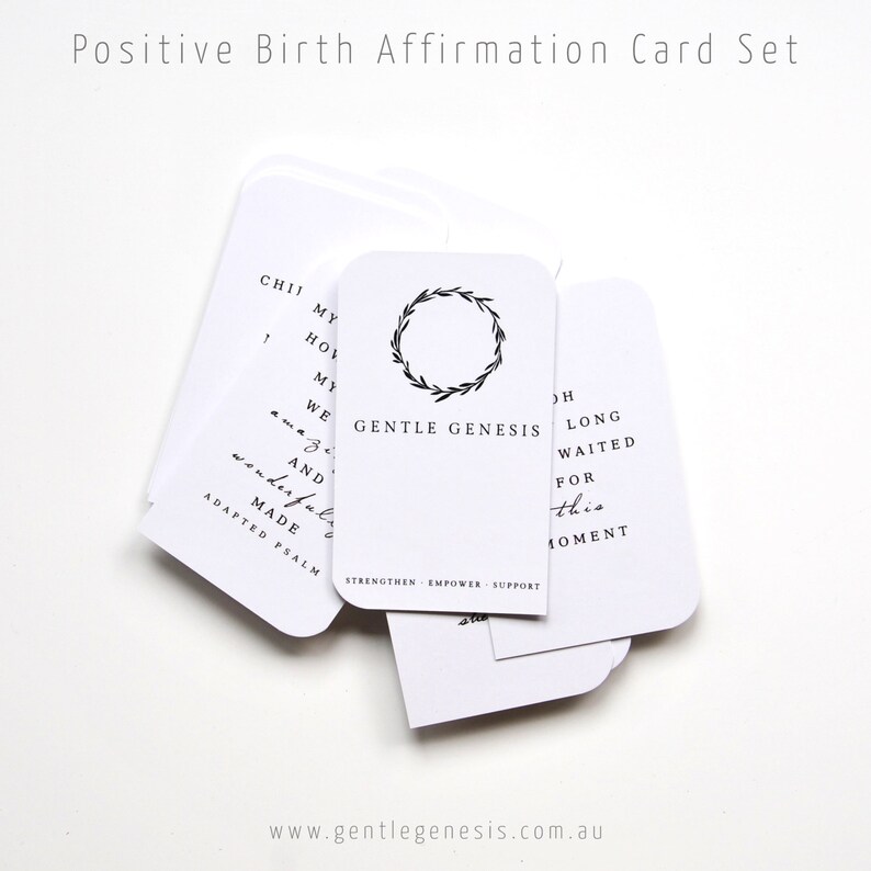 Positive Birth Affirmation 24 Card Set