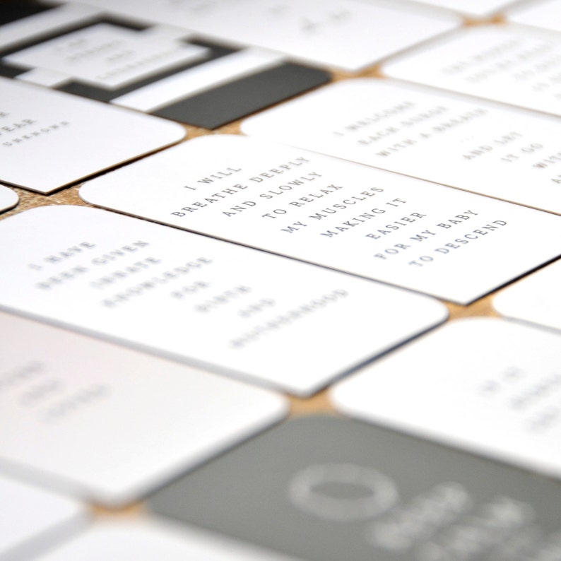Positive Birth Affirmation 24 Card Set