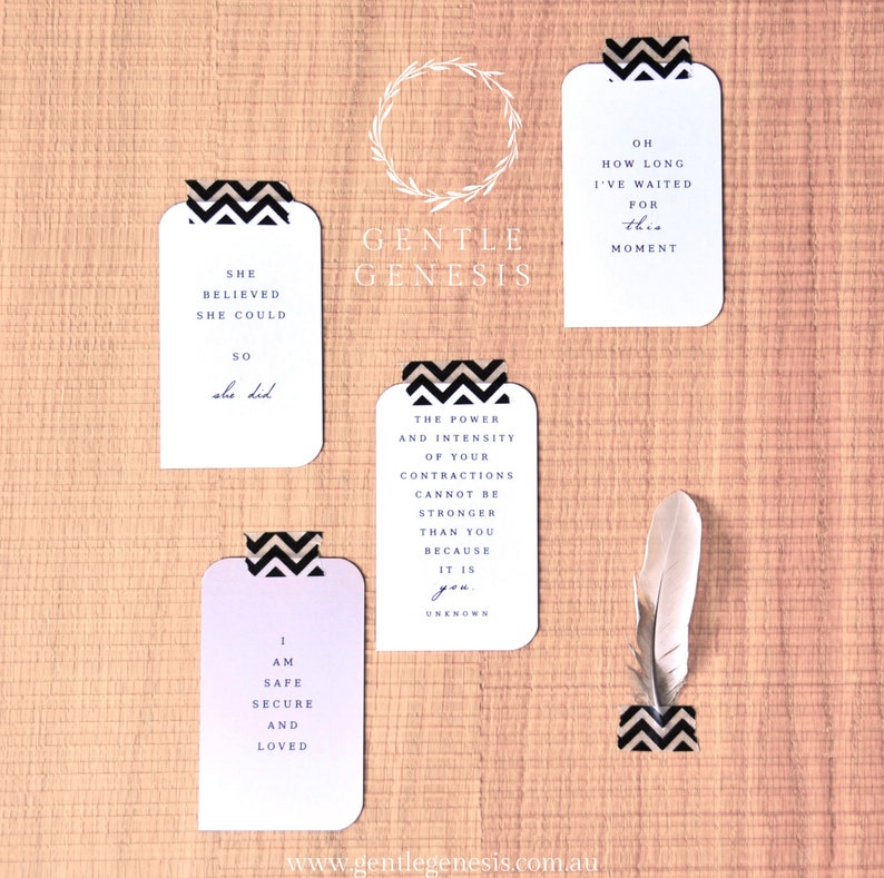 Positive Birth Affirmation 24 Card Set
