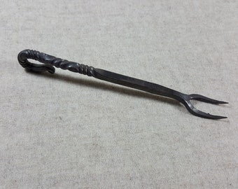 Iron Fork, Cutlery for Reenactment, LARP, Renaissance Fair, forged fork,