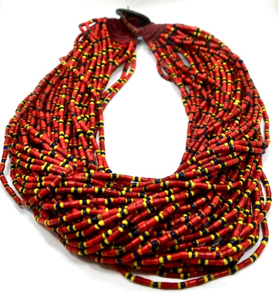 Authentic Naga Beaded Necklace from Nagaland