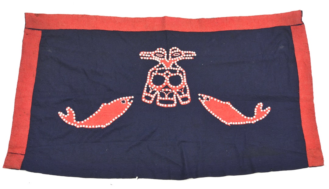 1930s Northwest Haida Ceremonial Button Blanket Robe Etsy