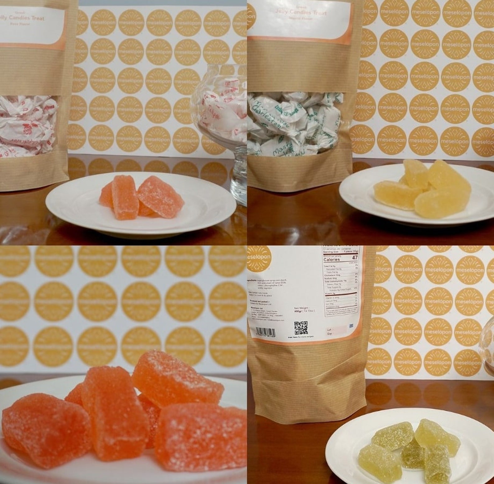 Greek Traditional Fruit Jelly Candy Treat Bites Snack In 3 Etsy