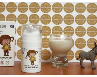 Baby Diaper Cream, Baby Diaper Rash Cream For Changing Nappy, Baby Nappy Cream With Bio Donkey Milk 75ml Baby Hygiene
