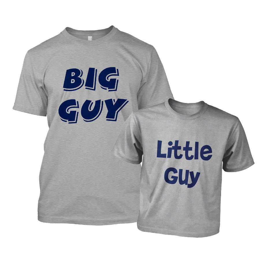 Big Guy mens tshirt and Little Guy kids tshirt Etsy