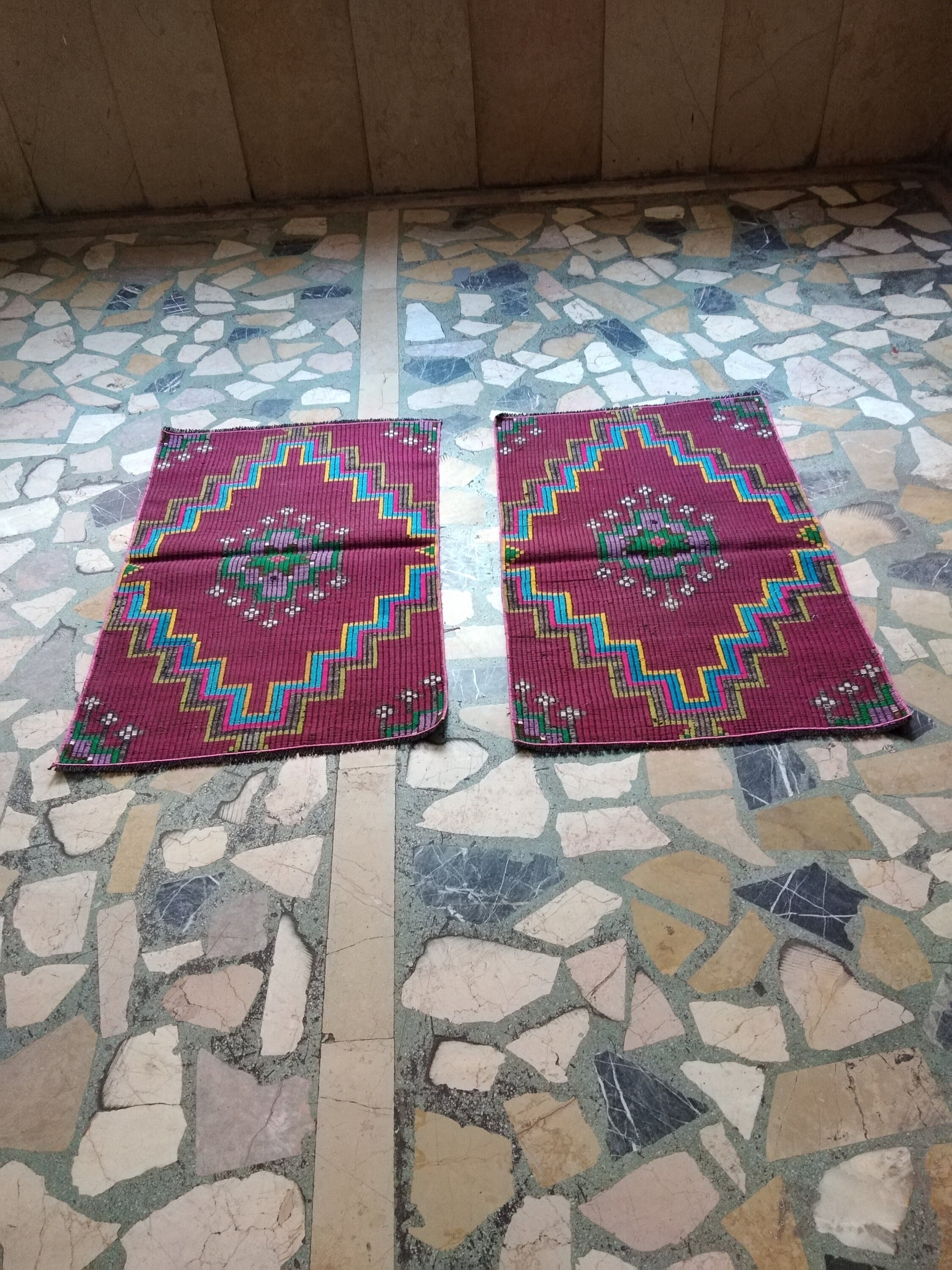 Vintage Twin Custom Rugs Turkish Small Rug,rug Pad, Ft3.28x2.2