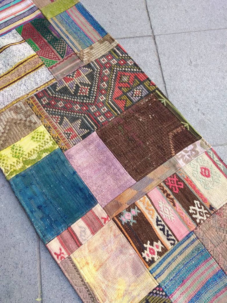 76x178 cm 2.49x5.83 ft small patch runner rug,patchwork oriental rugs rugs runner rugs decor