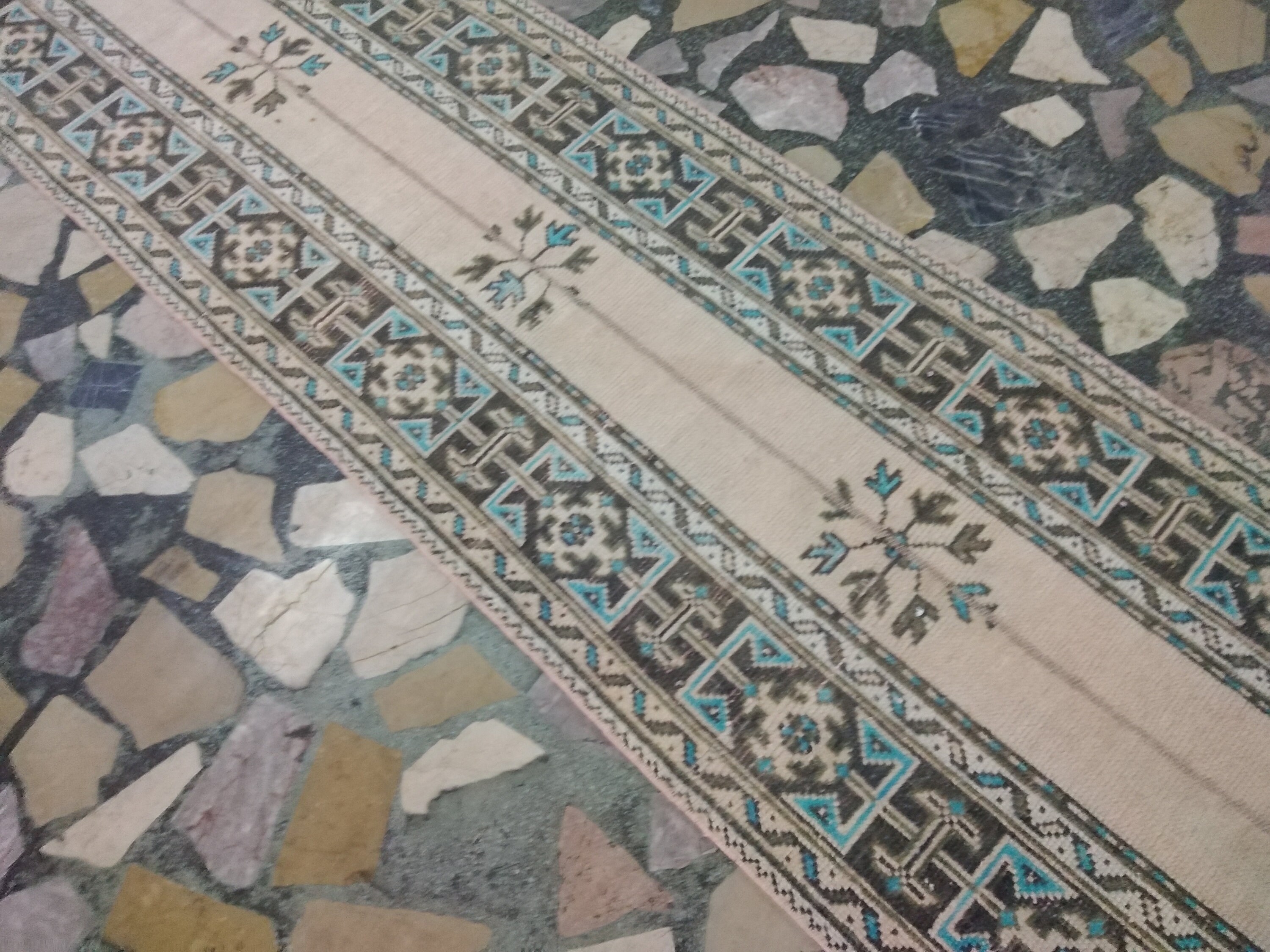 Wool turkish rug runner pure wool oushak runner rug patch runner 356x76cm Wool turkish rug runner pure wool oushak runner rug patch runner 356x76cm