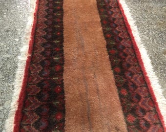 Small Vintage Oushak Rug Runner - Faded Design (163x80cm)