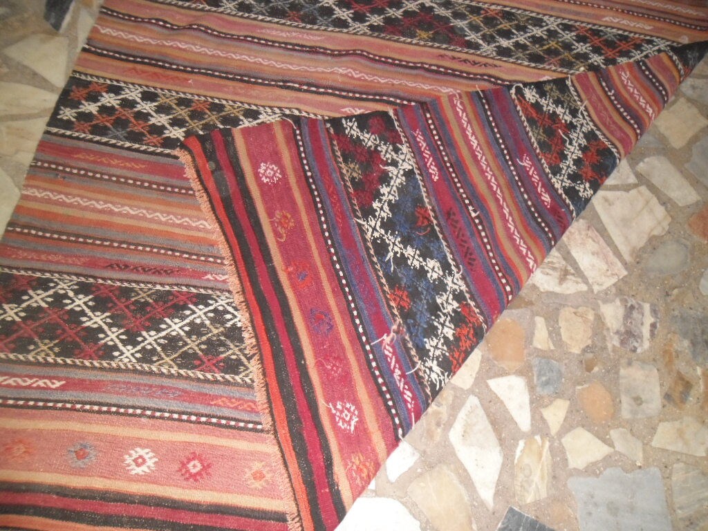 Großer quadratischer Teppich Oushak Teppich rosa Vintage | Etsy