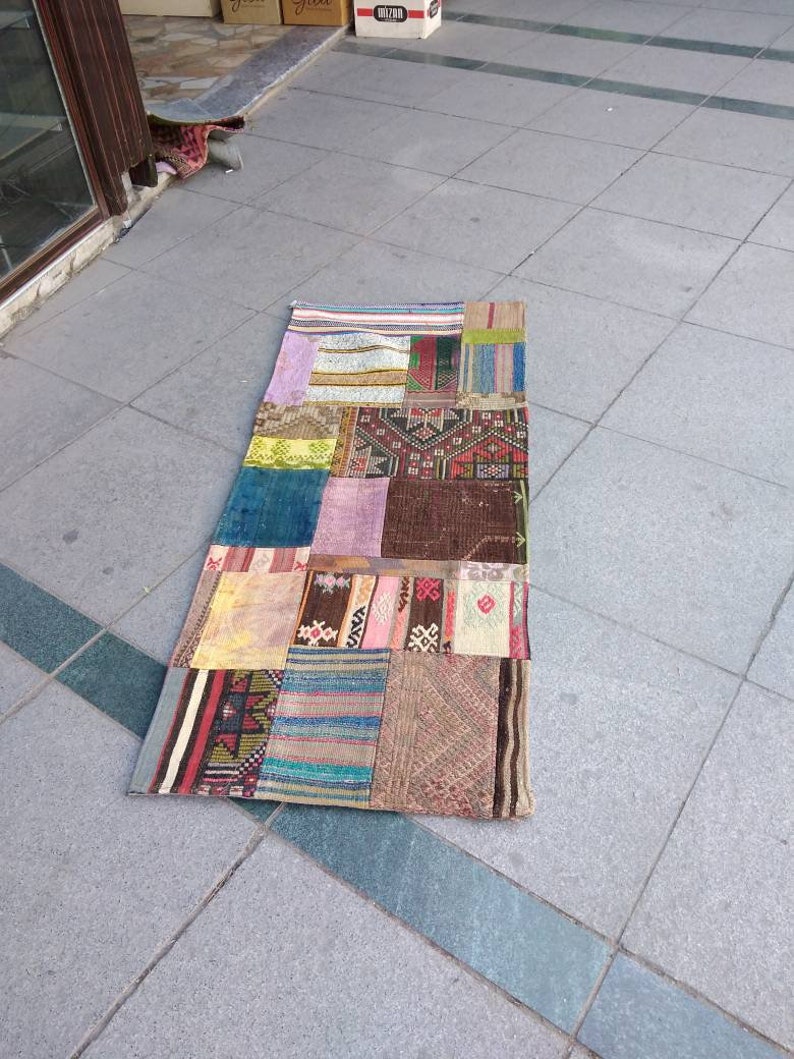 76x178 cm 2.49x5.83 ft small patch runner rug,patchwork oriental rugs rugs runner rugs decor