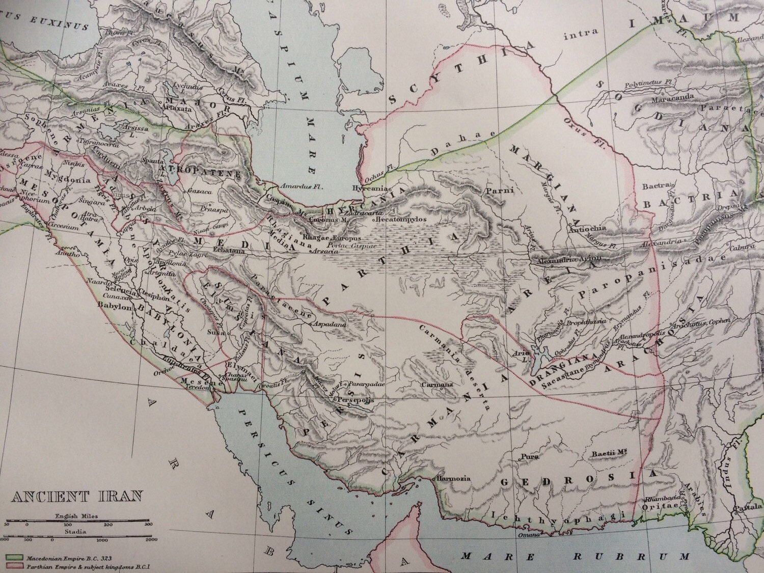 1875 Ancient Iran original antique map, cartography, geography, wall ... - Il Fullxfull.1181721497 K9s5