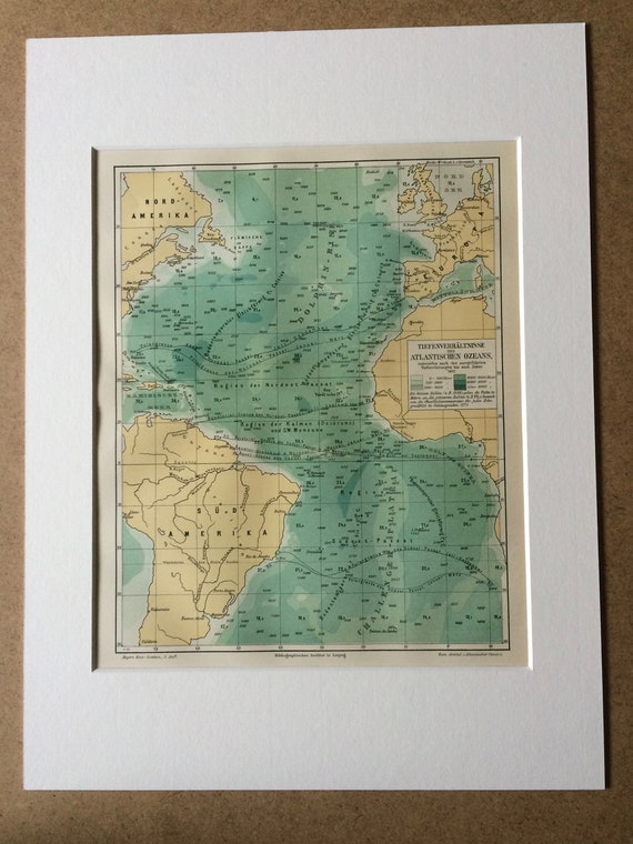 Transatlantic Travel – Vintage Map