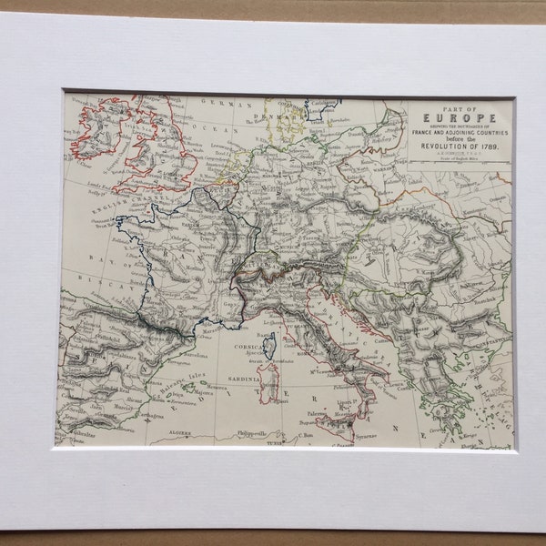 1789 Map of Europe