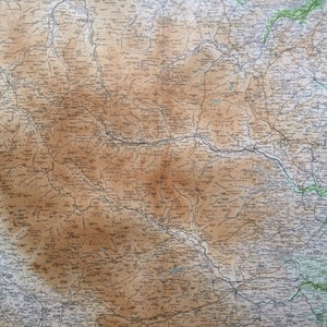1903 DURHAM & APPLEBY grote originele antieke kaart, 17,5 x 23 inch, historisch wanddecor, Bartholomeus-kaart, woondecoratie, cartografie