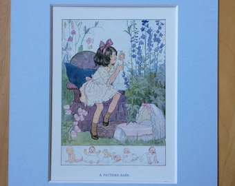 1925 Original Vintage Margaret W. Tarrant Illustration - Available Framed - Wall Decor - Nursery Decor - Children's Book