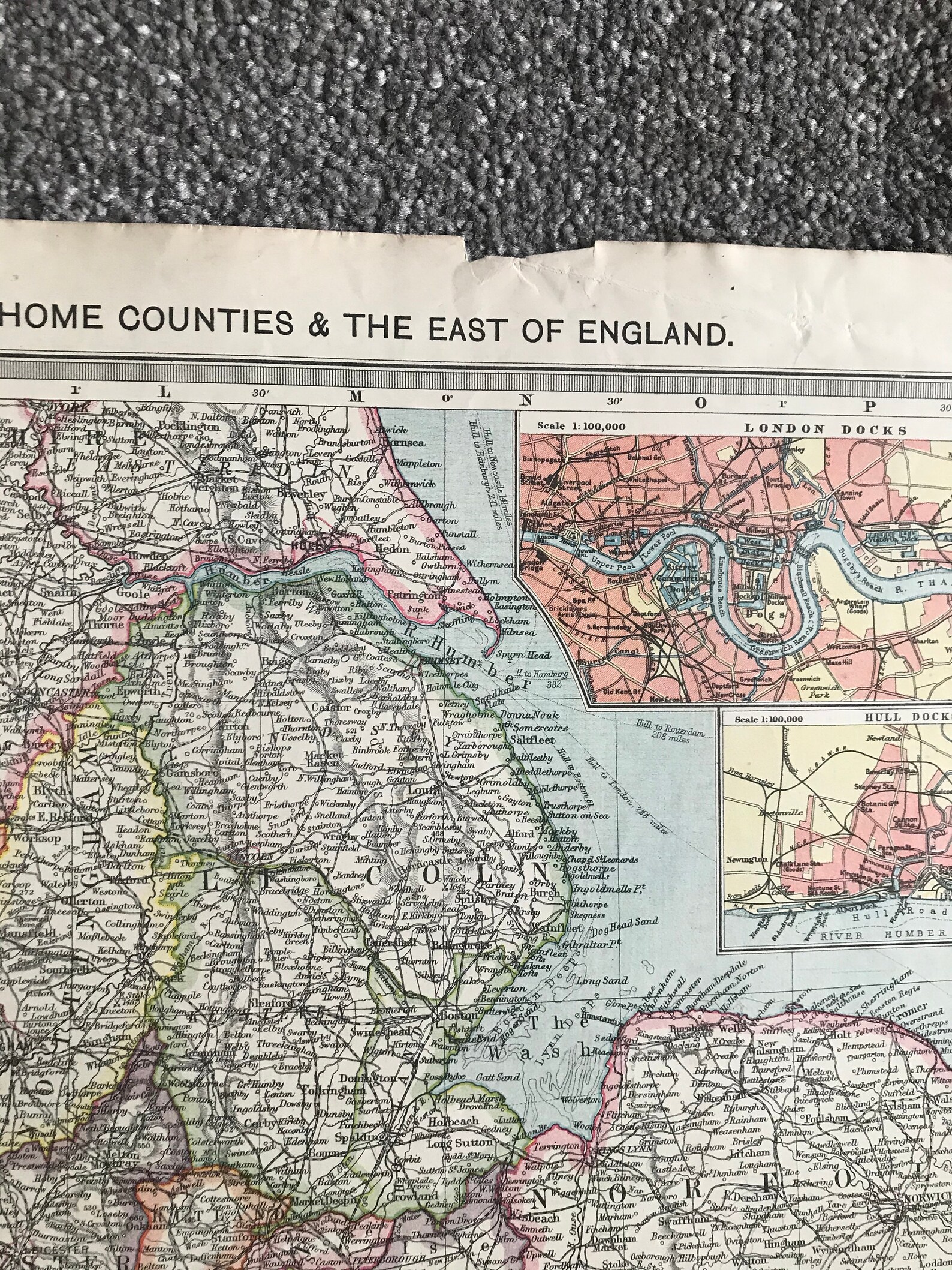 1903 The Home Counties & The East of England Original Antique  Etsy