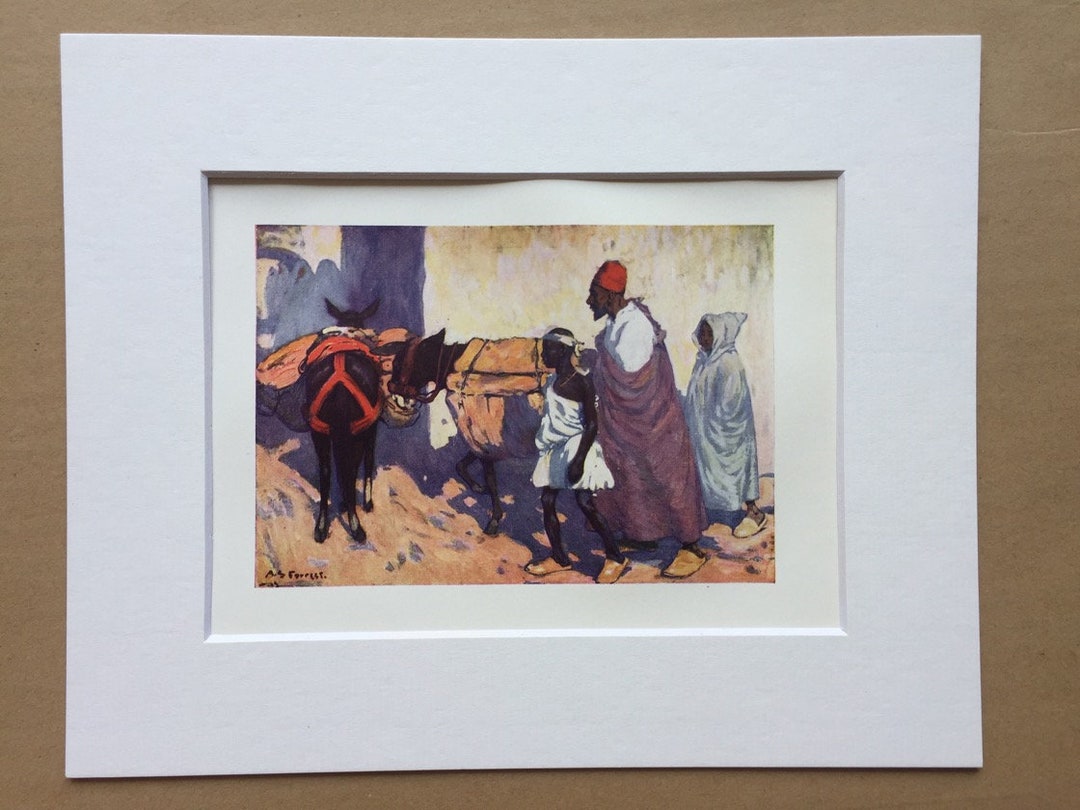 1904 on the Road to Sôk El Abeed - Morocco Original Antique Print ...