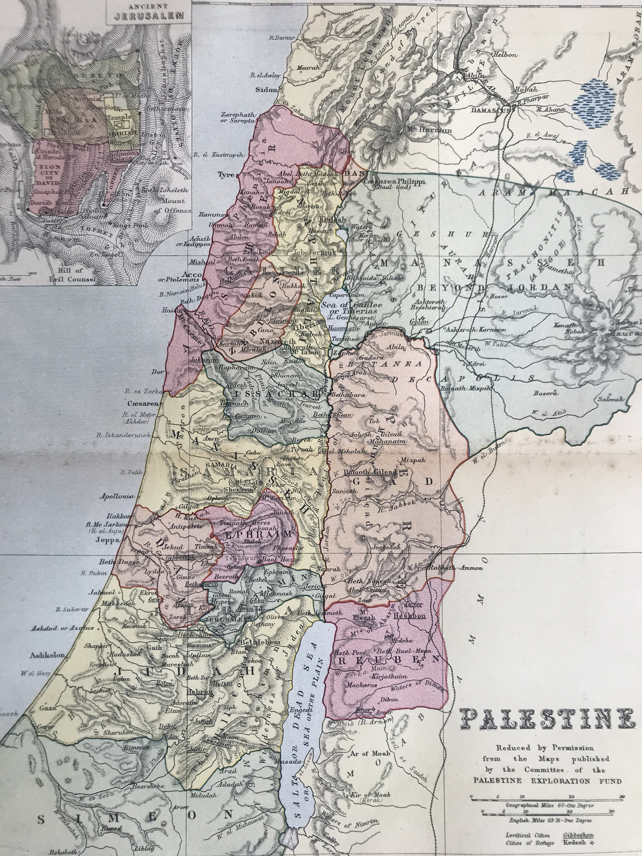 1st Century Palestine Map