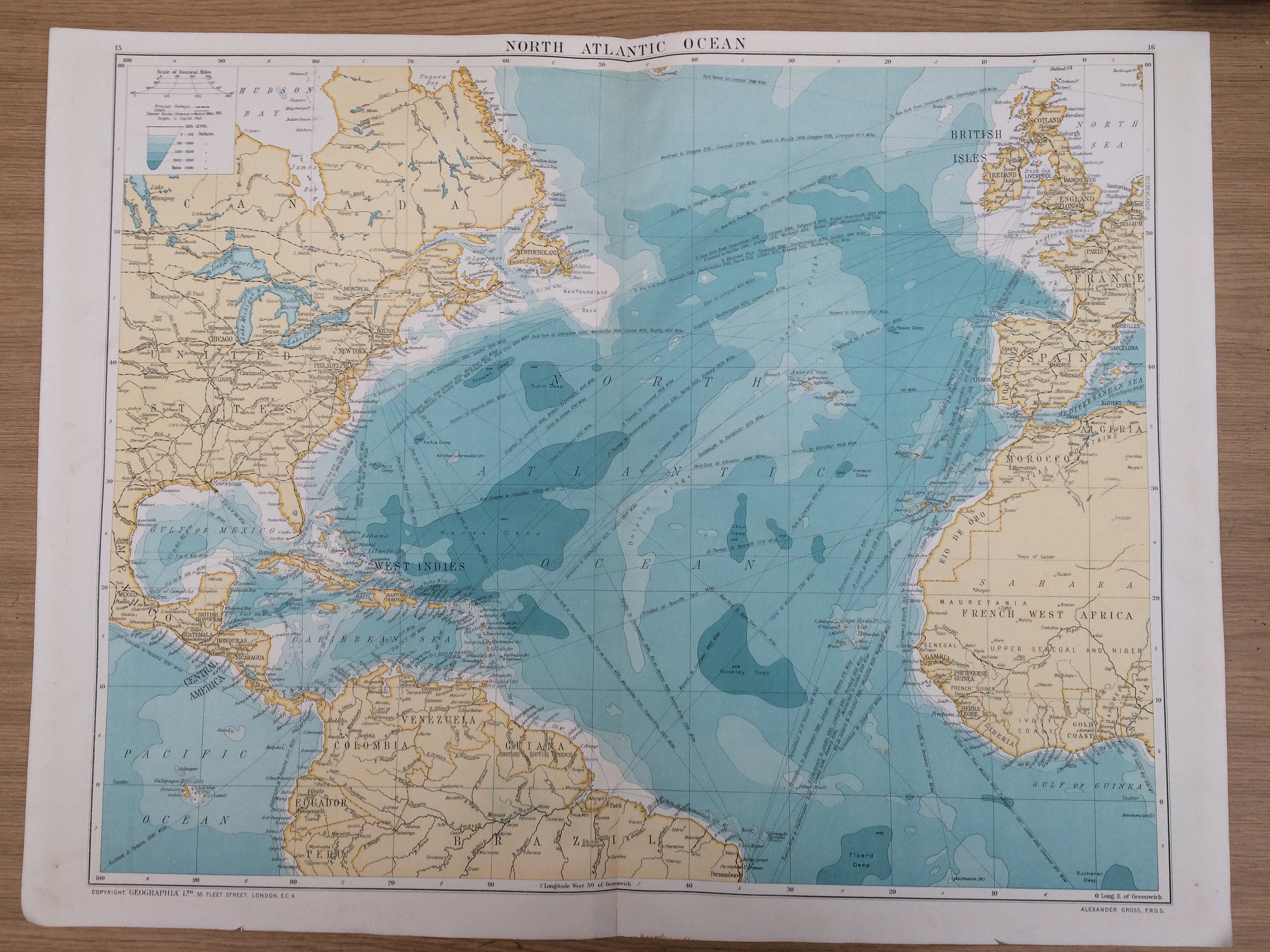 Map Atlantic Ocean 
