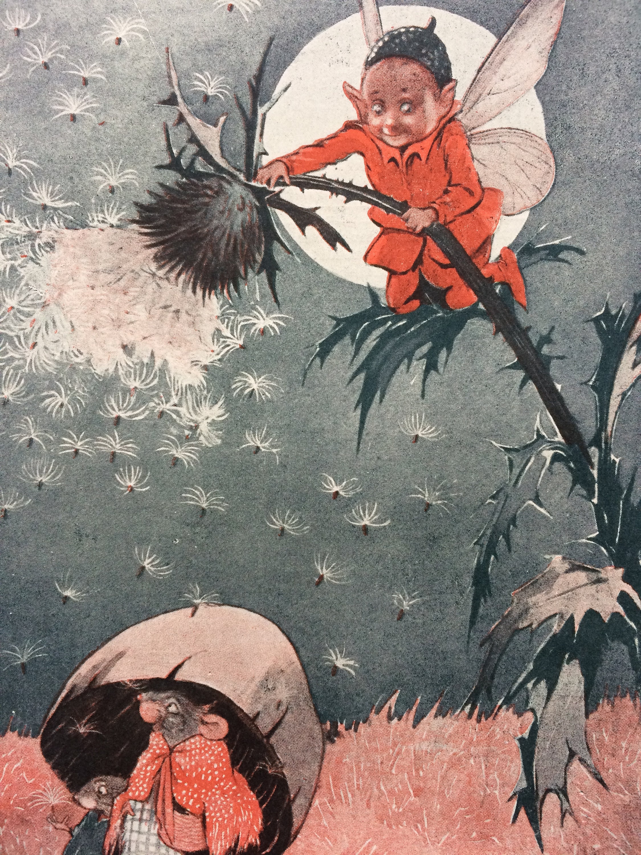 1926 Original Vintage Children's Book Illustration Matted and