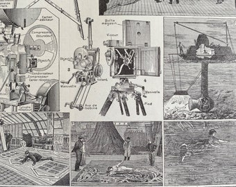 1923 Cinematography Original Antique Print - Camera - Film Equipment - Cinema - Movie - Mounted and Matted - Available Framed