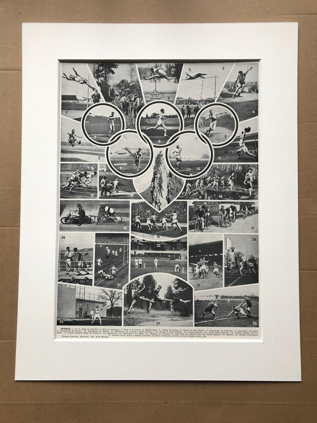 1933 Sport Originale Stampa Antica Olimpiadi Ciclismo Etsy Italia