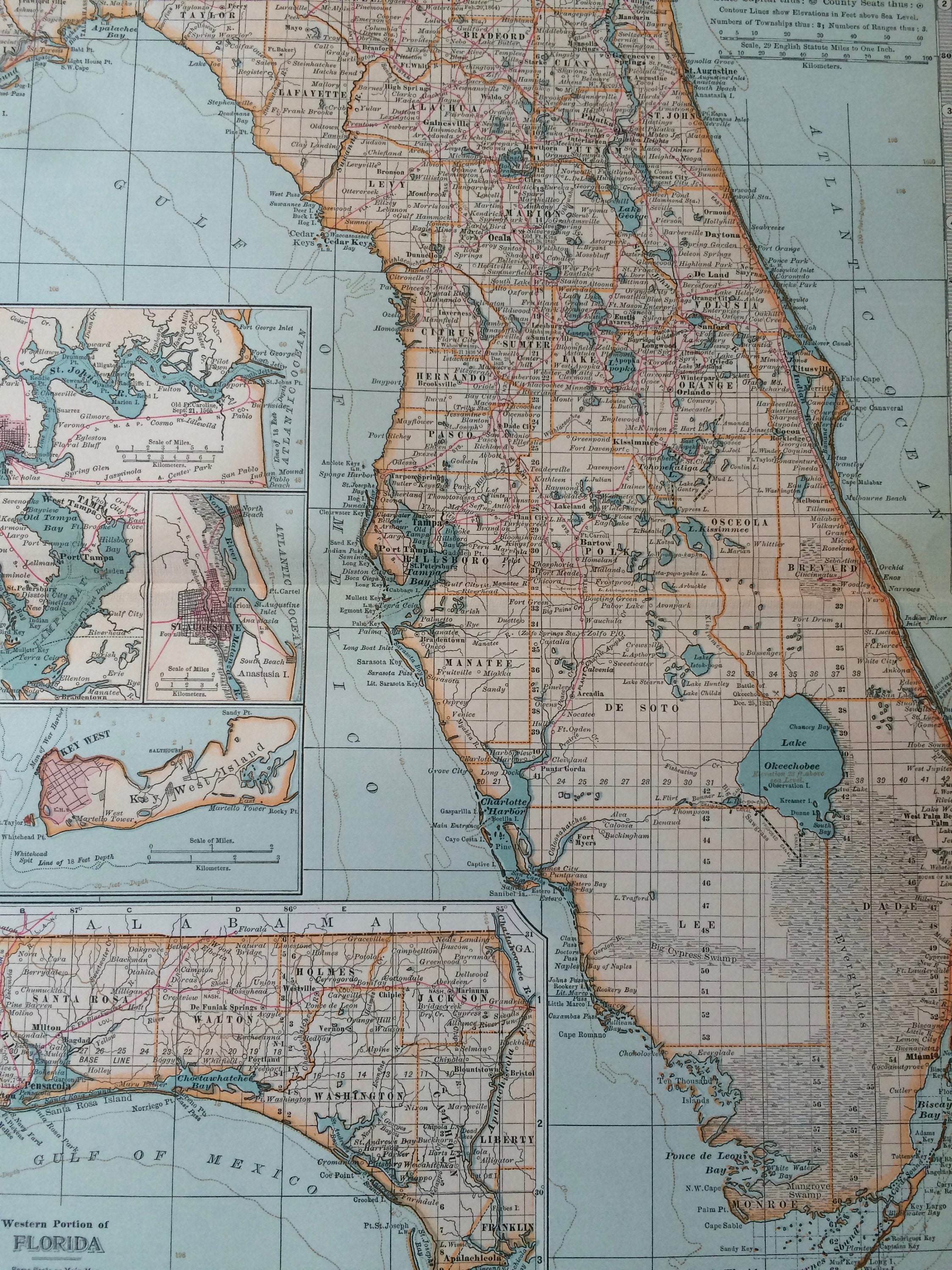 1903 Florida Original Large Antique - Il Fullxfull.1869734712 Pdgt 