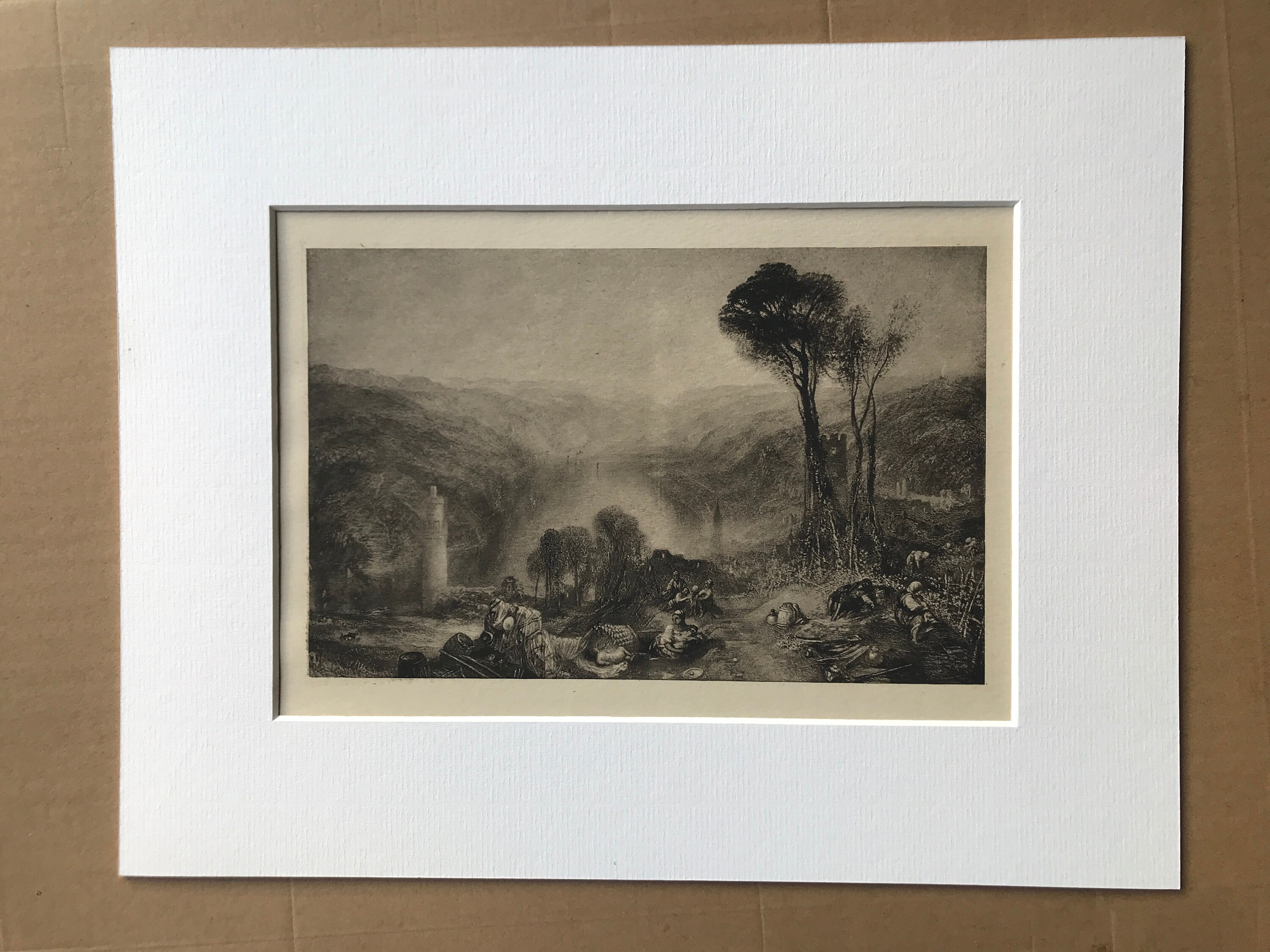 1902 Oberwesel by Turner Original Antique Photogravure - Germany ...