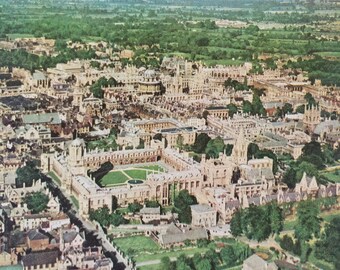 1940s The Heart of the University of Oxford Original Vintage Print - Mounted and Matted - Available Framed