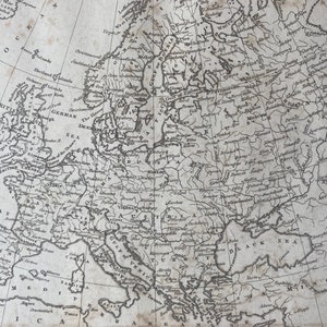 1810 Modernes Europa Original Antiker Kupferstich Kupferstich Antike Karte