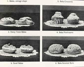 1937 Baba Cakes Original Vintage Print - Baking - Chef - Baker - Confectionary - Kitchen Decor - Available Framed