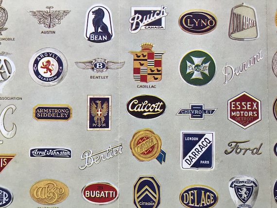 Vintage Guide to Motor-Car Badges  Car badges, Car logos, Vintage guide