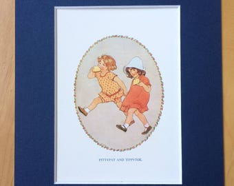 1925 Original Vintage Margaret W. Tarrant Illustration - Available Framed - Wall Decor - Nursery Decor - Children's Book