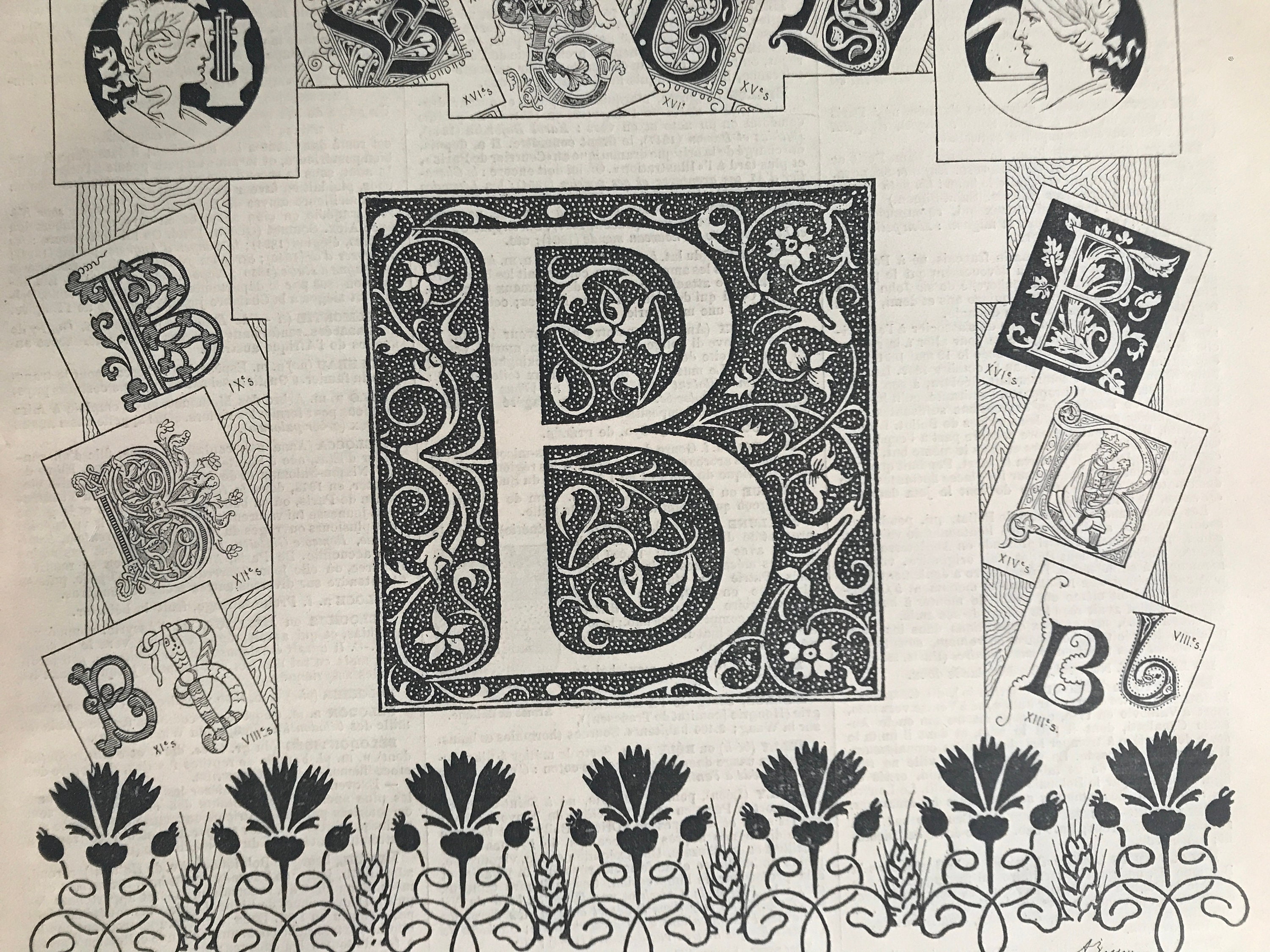 Decorative Letter B