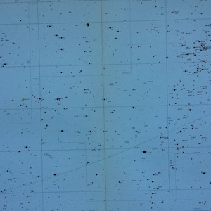 1962 Große Original Vintage Sternenkarte - Astrologie, Astronomie, Sterne, Sternzeichen, Sternbilder, Sternenhimmel, Planeten, Celestial Art