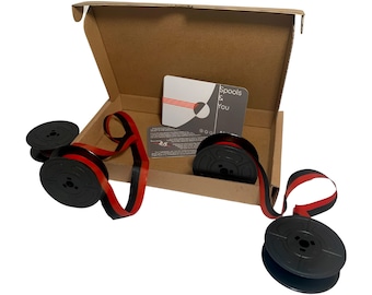 2x Olivetti Typewriter Ribbon Red & Black or Plain Black - Free Worldwide Shipping