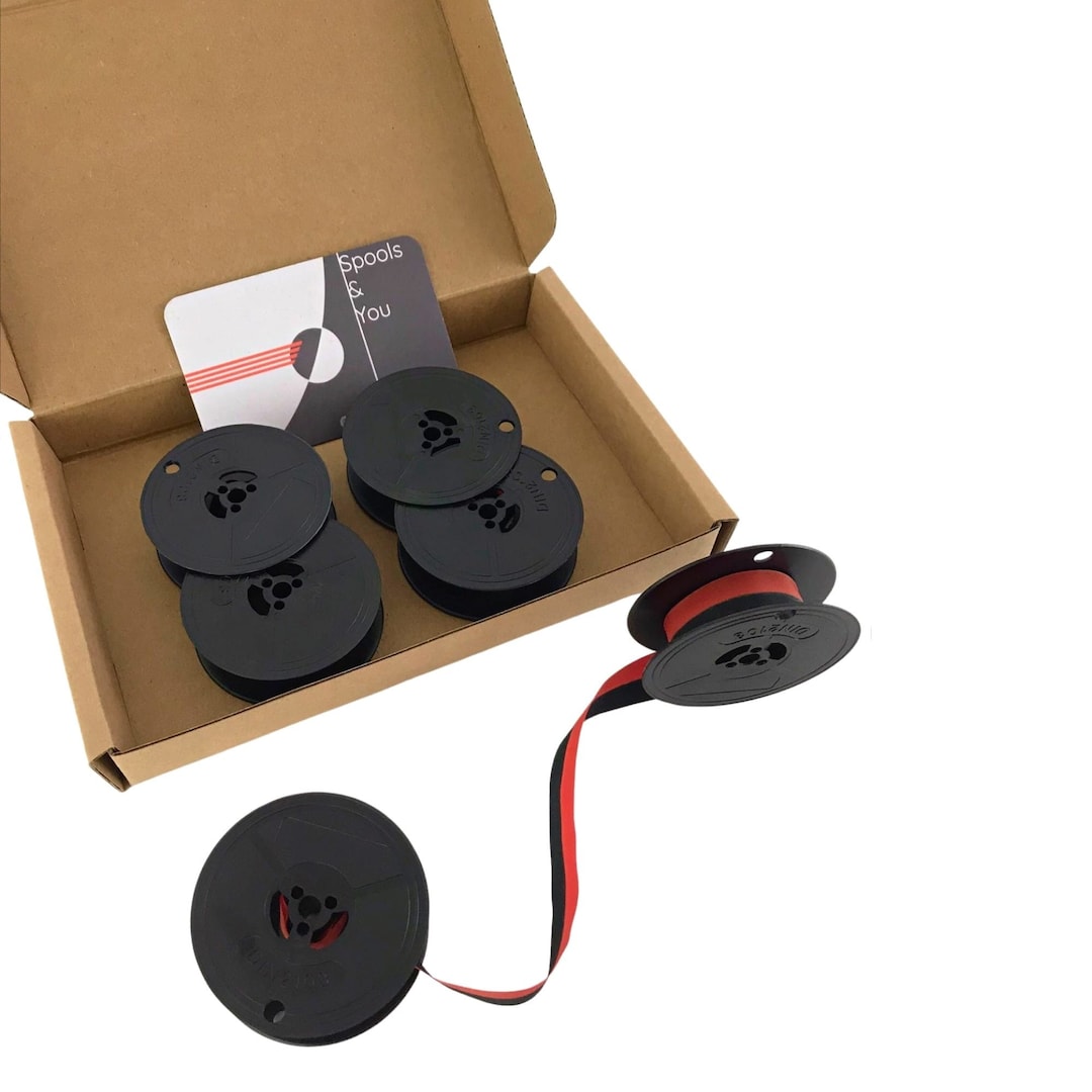 3x Olympia Typewriter Ribbon Red & Black or Plain Black DIN 2103 Free