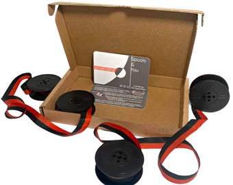 2x Royal schrijfmachinelint rood en zwart of effen zwart – groep 9 – gratis wereldwijde verzending