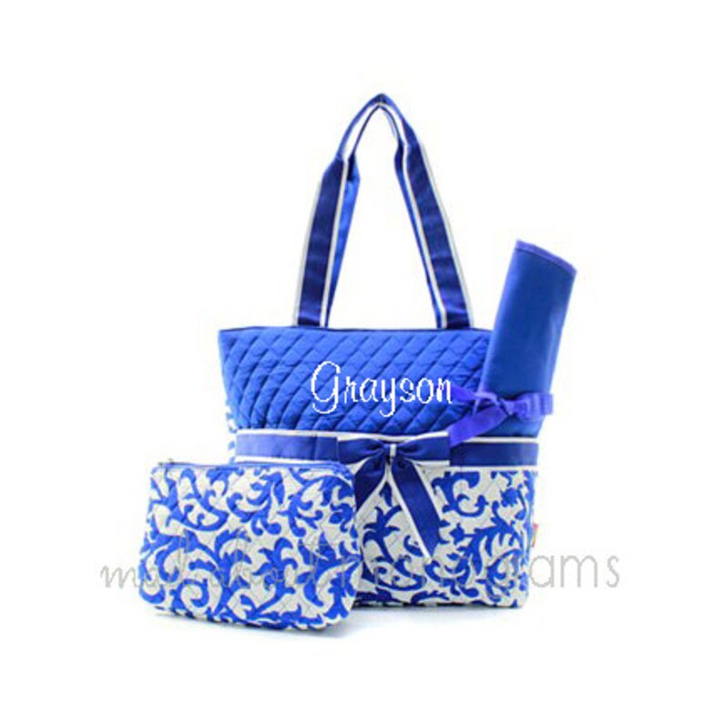 royal blue diaper bag